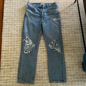 Agolde mid-rises 90's distressed jeans